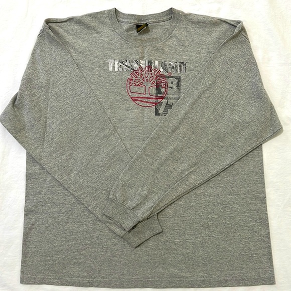 Timberland Men’s Front / Back Logo Long Sleeve T-shirt XL - Picture 1 of 5